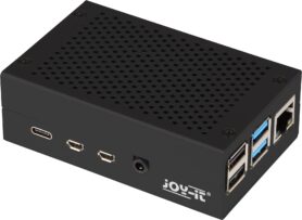 JOY-IT Case pro RASPBERRY Pi 4 - Alu černá