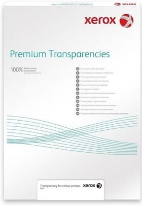 XEROX Plain Transparency for Mono, A4, 100µ, 100 listů