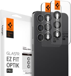 Spigen Glass tR EZ Fit Optik Pro 2 Pack Black Samsung Galaxy S24+
