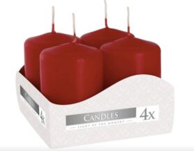 BISPOL Adventní Bordó 4× 60 g