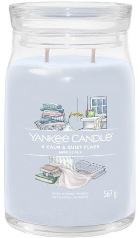YANKEE CANDLE Signature sklo 2 knoty A Calm & Quiet Place 567 g