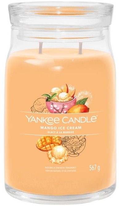 YANKEE CANDLE Signature sklo 2 knoty Mango Ice Cream 567 g