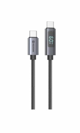 Swissten LCD kabel USB-C/USB-C 1,5m