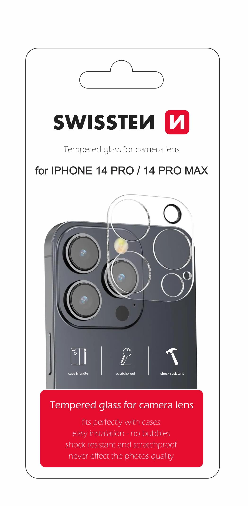Swissten ochranné sklo na čočky fotoaparátu pro Apple iPhone 14 Pro / 14 Pro Max