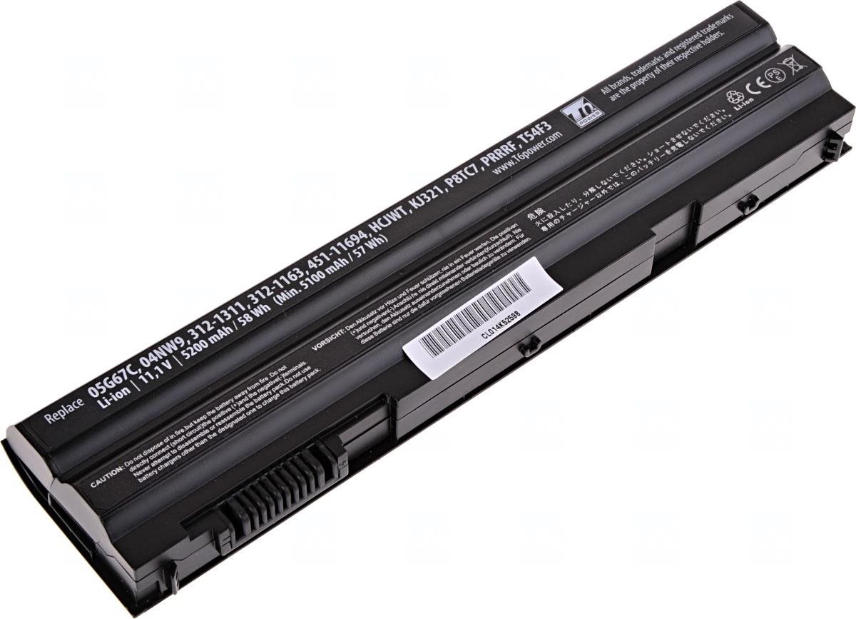 T6 Power pro Dell Latitude E6430, Li-Ion, 11,1 V, 5200 mAh (58 Wh), černá