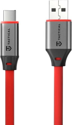 Tactical Fat Man 2.0 Cable USB-A/USB-C 1m Red