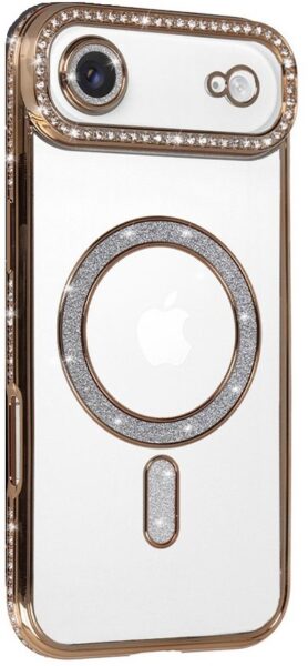 TopQ Zadní kryt Bling Magsafe pro iPhone Air gold