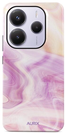 TopQ Kryt AURIX Xiaomi Redmi Note 14 5G pevný Pinky Wave 136503