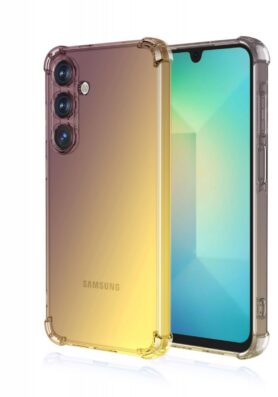TopQ Kryt Samsung A26 5G Shock duhový purpurovo-žlutý 138328