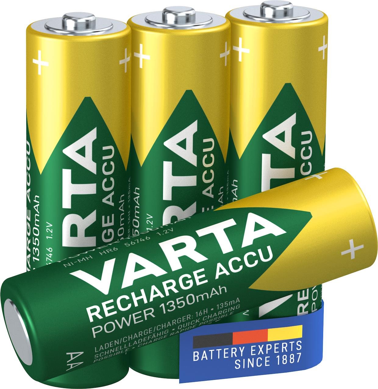 VARTA nabíjecí baterie Recharge Accu Power AA 1350 mAh R2U 4ks