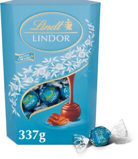 Lindt Bonboniéra LINDOR maxibalení pralinek Slaný karamel 337g