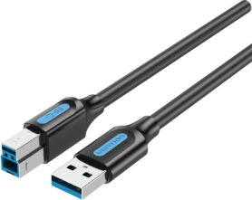 Vention USB 3.0 Male to USB-B Male Printer Cable 0.5M Black PVC Type