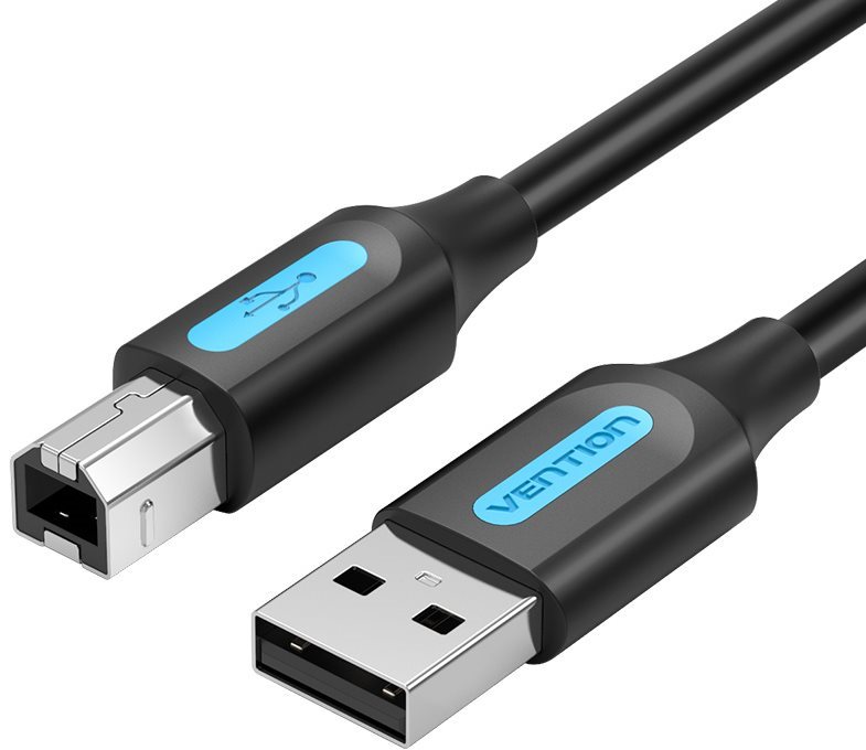 Vention USB 2.0 Male to USB-B Male Printer Cable 2m Black PVC Type