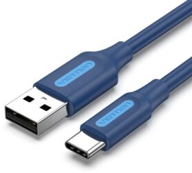 Vention USB 2.0 to USB-C 3A Cable 1M Deep Blue