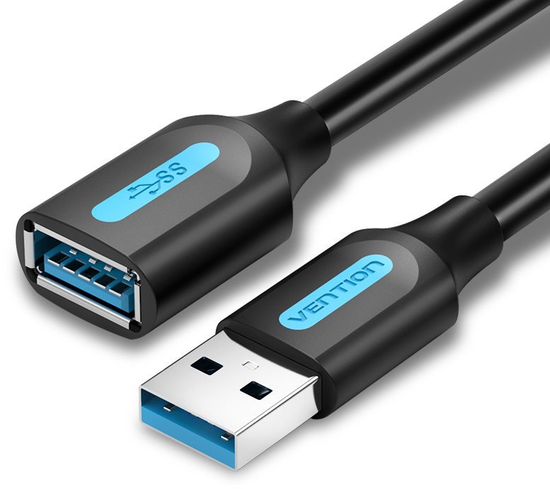 Vention USB 3.0 Male to Female Extension Cable 1m Black