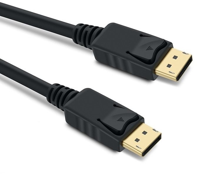 PremiumCord DisplayPort 1.4 přípojný kabel M/M, zlacené konektory, 2m