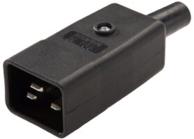 PremiumCord Konektor síťový 230V/M 16A C20, IEC60320