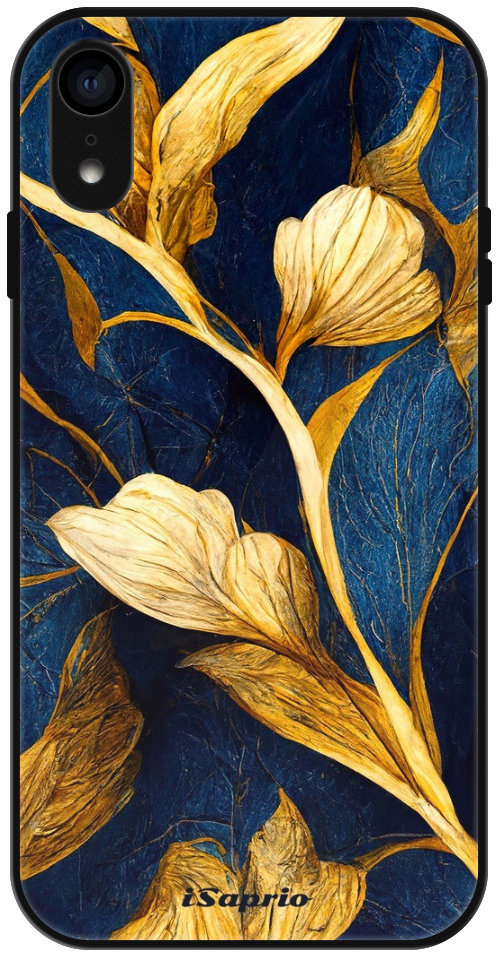 iSaprio Lesklé pouzdro Gold Leaves - iPhone XR
