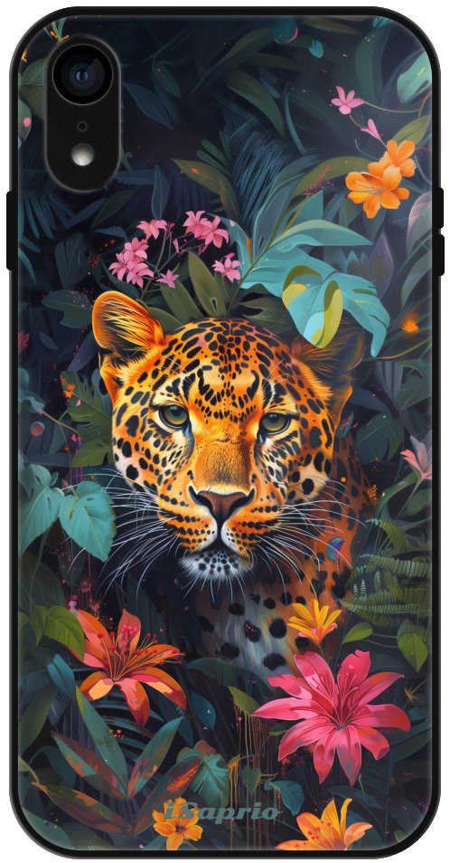 iSaprio Lesklé pouzdro Flower Jaguar - iPhone XR