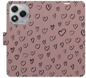 iSaprio Flip pouzdro Heart Dark 02 pro Honor 400 Lite