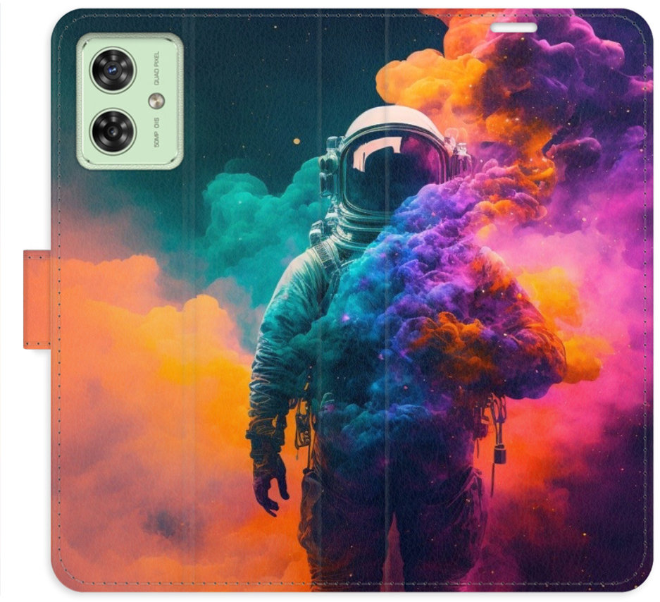 iSaprio Flip pouzdro Astronaut in Colours 02 pro Motorola Moto G54 5G / G54 5G Power Edition