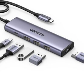 UGREEN 5-in-1 USB-C to HDMI/3*USB 3.0/PD100W