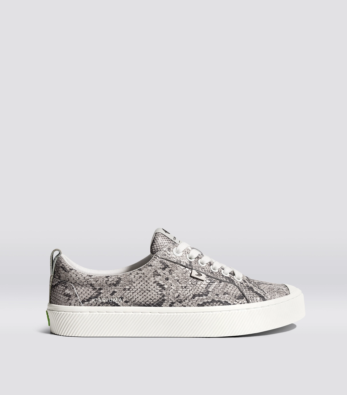 Cariuma OCA Low Snake Skin Print Leather Sneaker - Snake Skin Print / Women 8 / Men 6.5