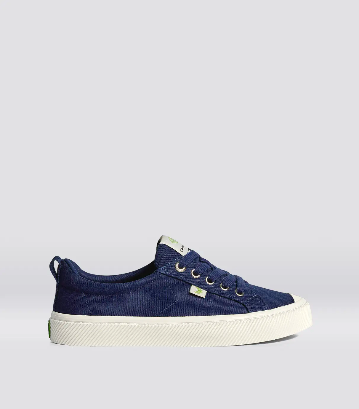 Cariuma OCA Low Marine Blue Canvas Sneaker - Blue / Women 9.5 / Men 8