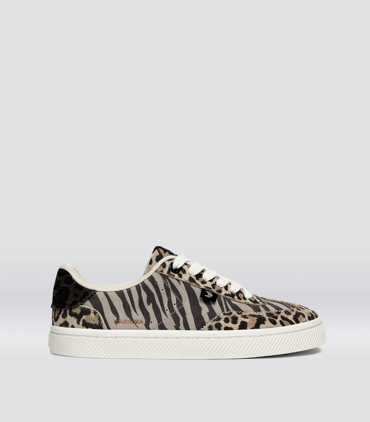 Cariuma TOCA Zebra Leopard Print Suede Sneaker - Leopard Print / Women 6 / Men 4.5