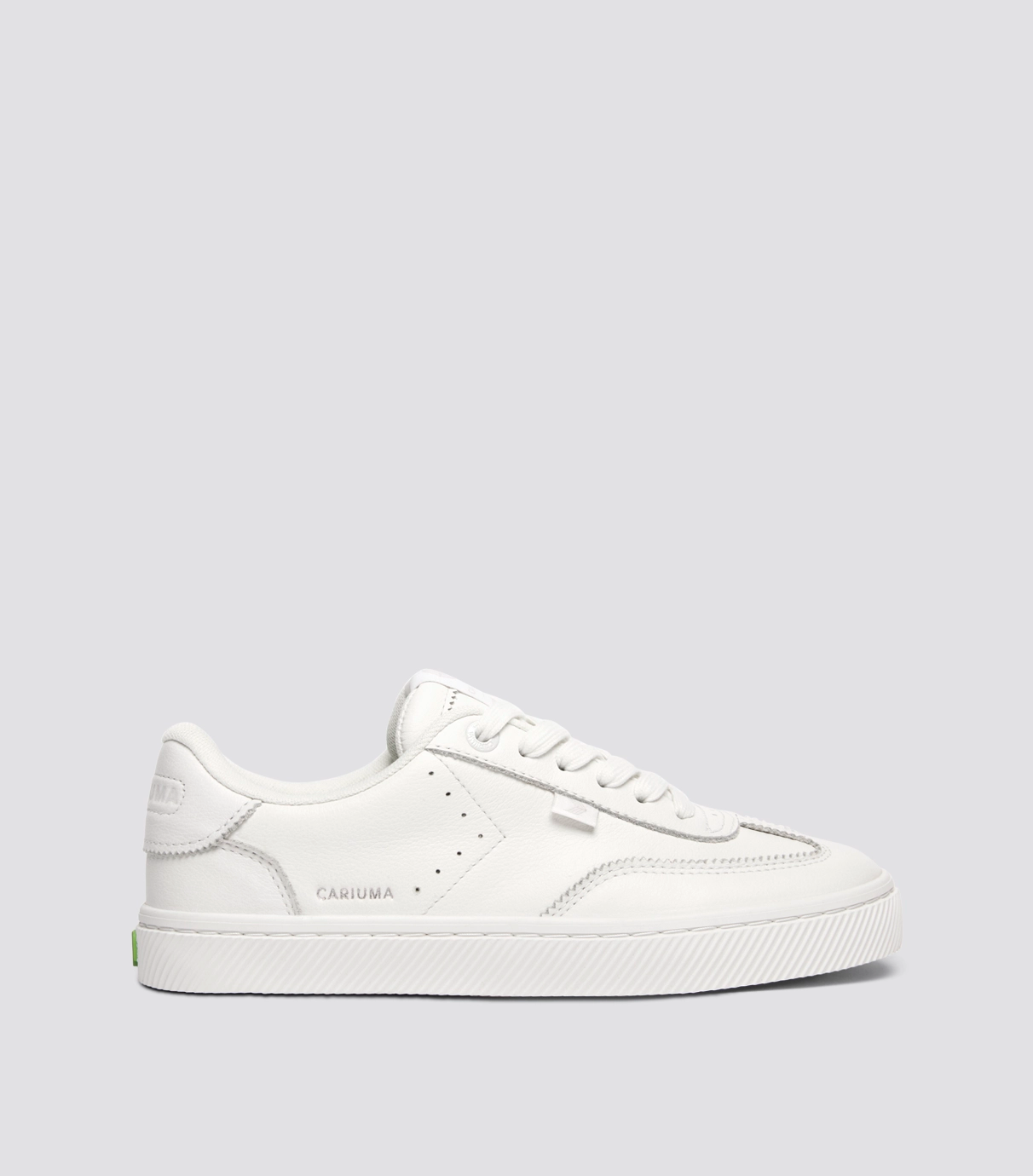Cariuma TOCA White Diamond Leather Sneaker - White / Women 6 / Men 4.5