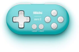 8BitDo Zero 2 Wireless Controller - Turquoise Edition - Nintendo Switch