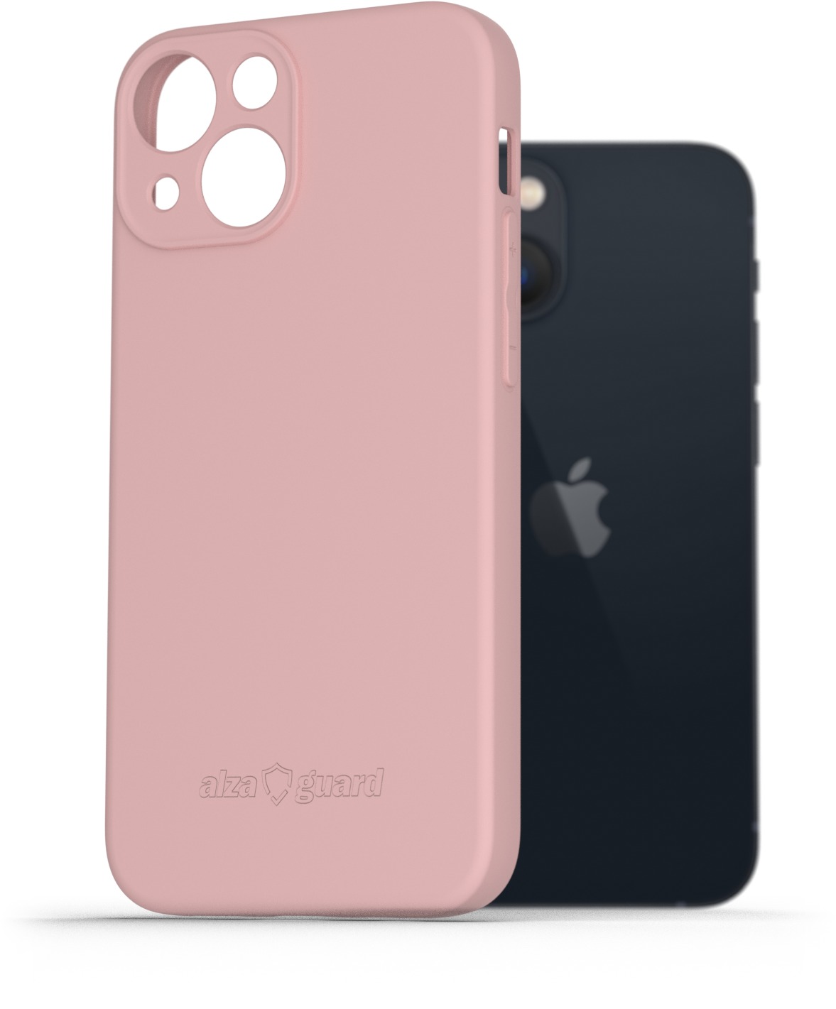 AlzaGuard Matte TPU Case pro iPhone 13 Mini růžový