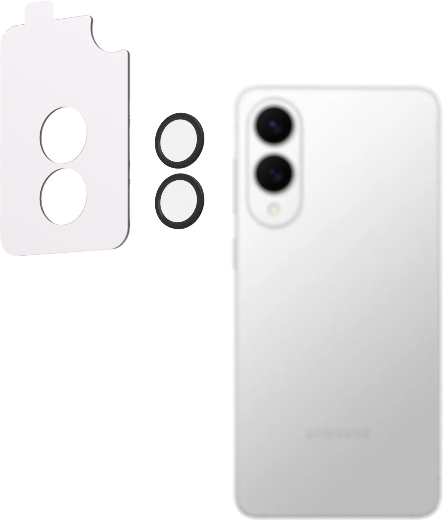 AlzaGuard Elite Lens Protector pro Samsung Galaxy S25 Edge černé s aplikátorem