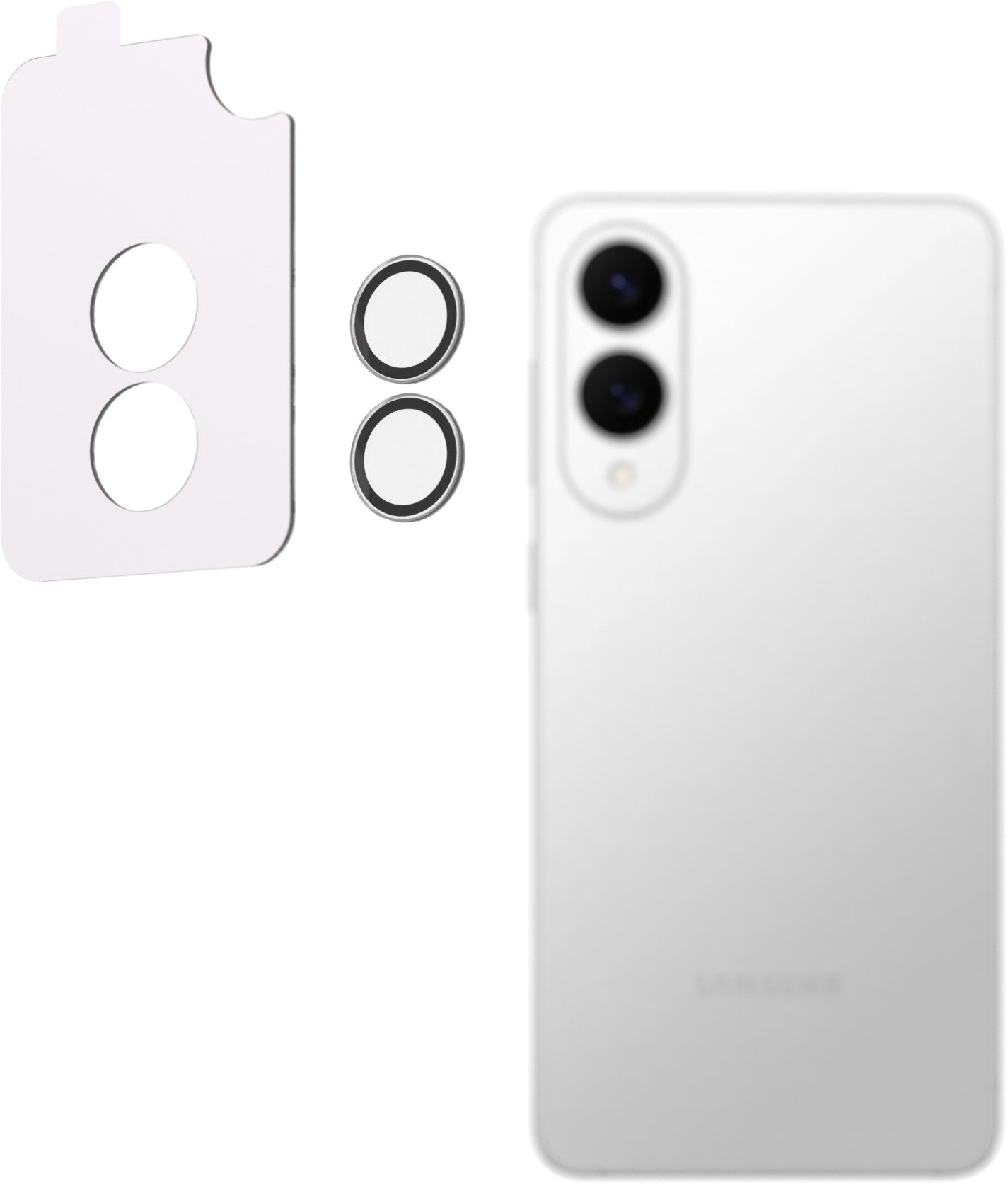 AlzaGuard Elite Lens Protector pro Samsung Galaxy S25 Edge čiré s aplikátorem