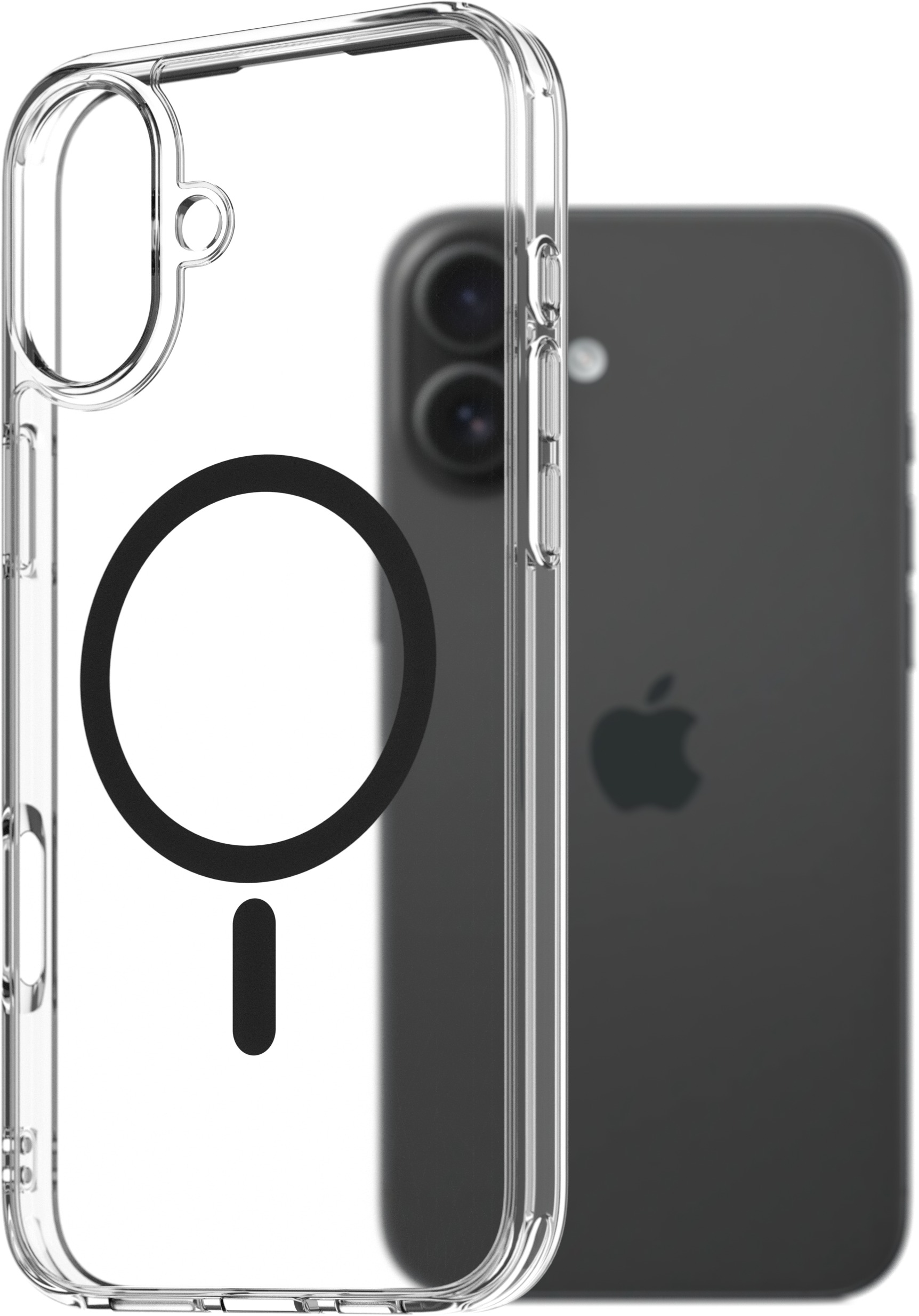 AlzaGuard Crystal Clear TPU Case Compatible with Magsafe pro iPhone 16 Plus - černý