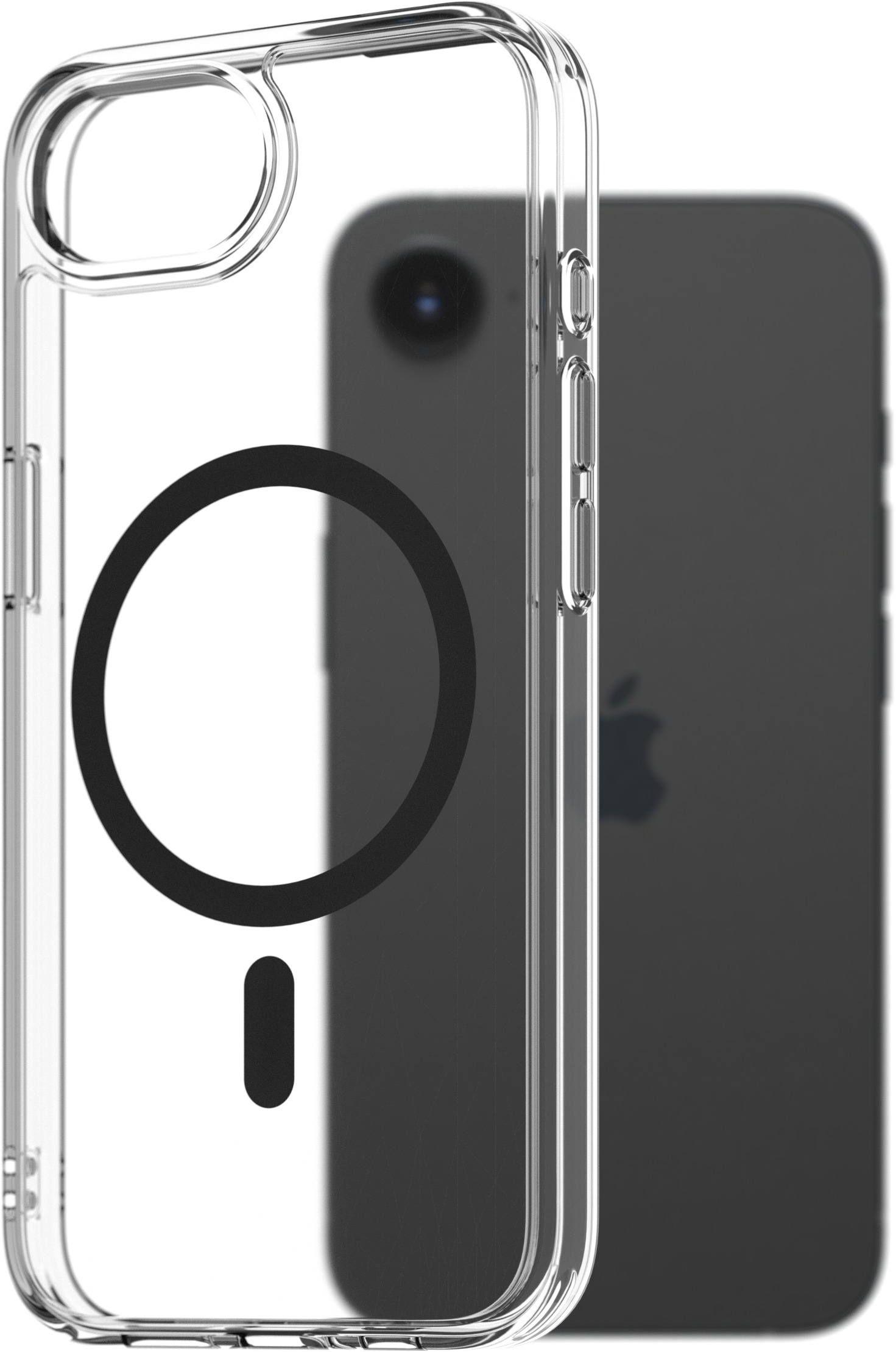 AlzaGuard Crystal Clear TPU Case Compatible with Magsafe pro iPhone 16e / 17e - černý