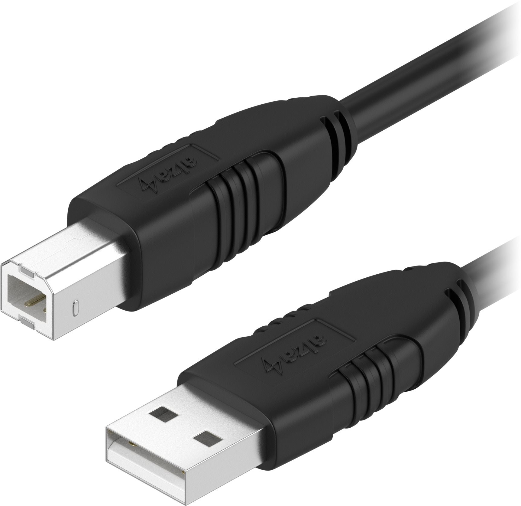 AlzaPower LinkCore USB-A to USB-B 1m černý