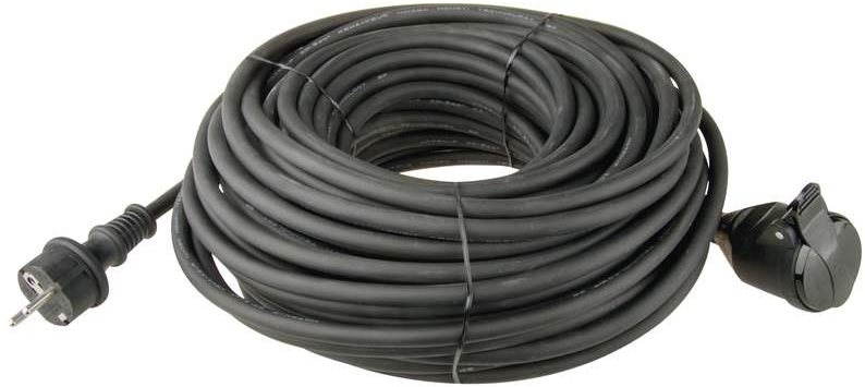 Emos Prodlužovací kabel gumový 20m 3x1.5mm, černý