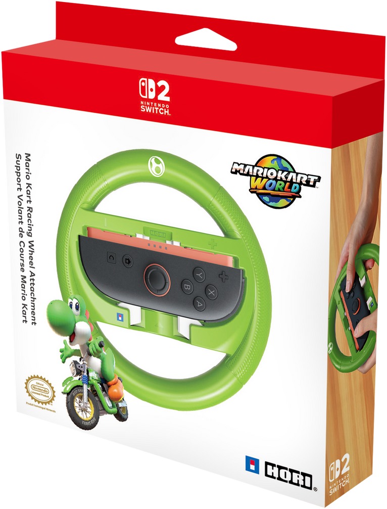 Hori Racing Wheel Attachment Set - Yoshi - Nintendo Switch 2