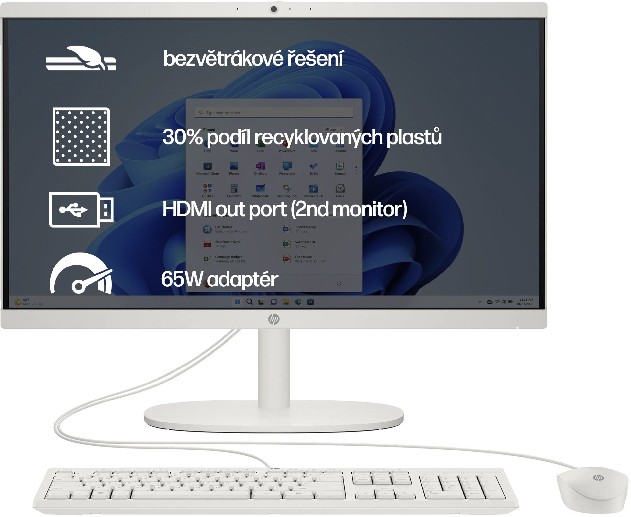 HP 22-dg0001nc White