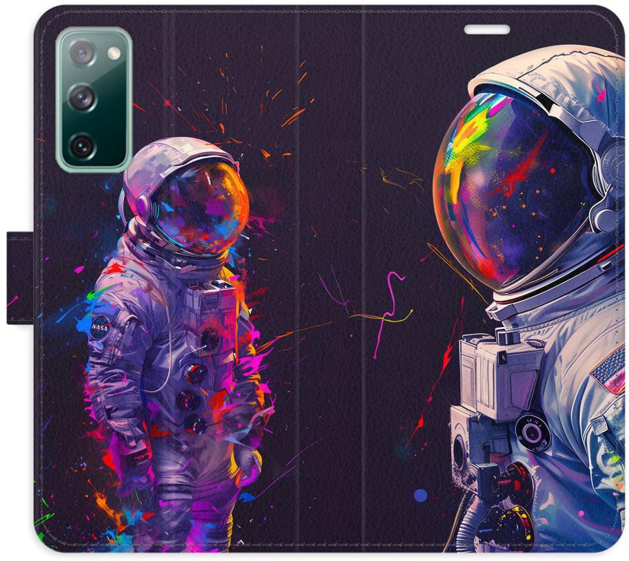 iSaprio Flip pouzdro Neon Astronaut 02 pro Samsung Galaxy S20 FE