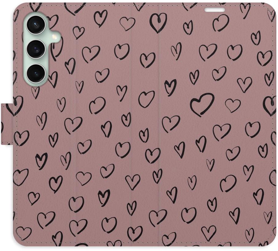 iSaprio Flip pouzdro Heart Dark 02 pro Samsung Galaxy S23 FE