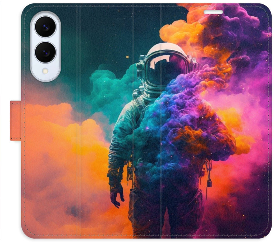 iSaprio Flip pouzdro Astronaut in Colours 02 pro Samsung Galaxy S25 Edge