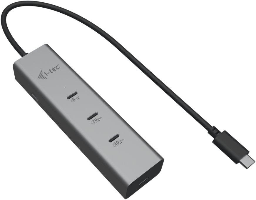 i-tec USB-C Charging Metal HUB 5port with USB-C video 8K, Power Delivery 85W