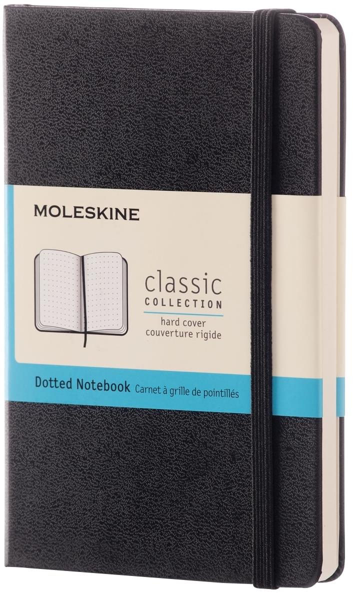 MOLESKINE S, tvrdé desky, tečkovaný, černý