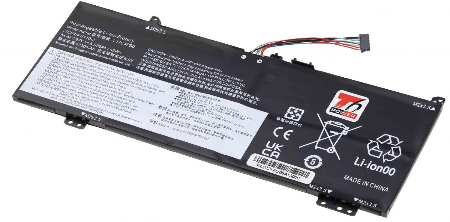 T6 Power pro Lenovo Yoga 530-14IKB, Li-Poly, 5928 mAh (45 Wh), 7,68 V