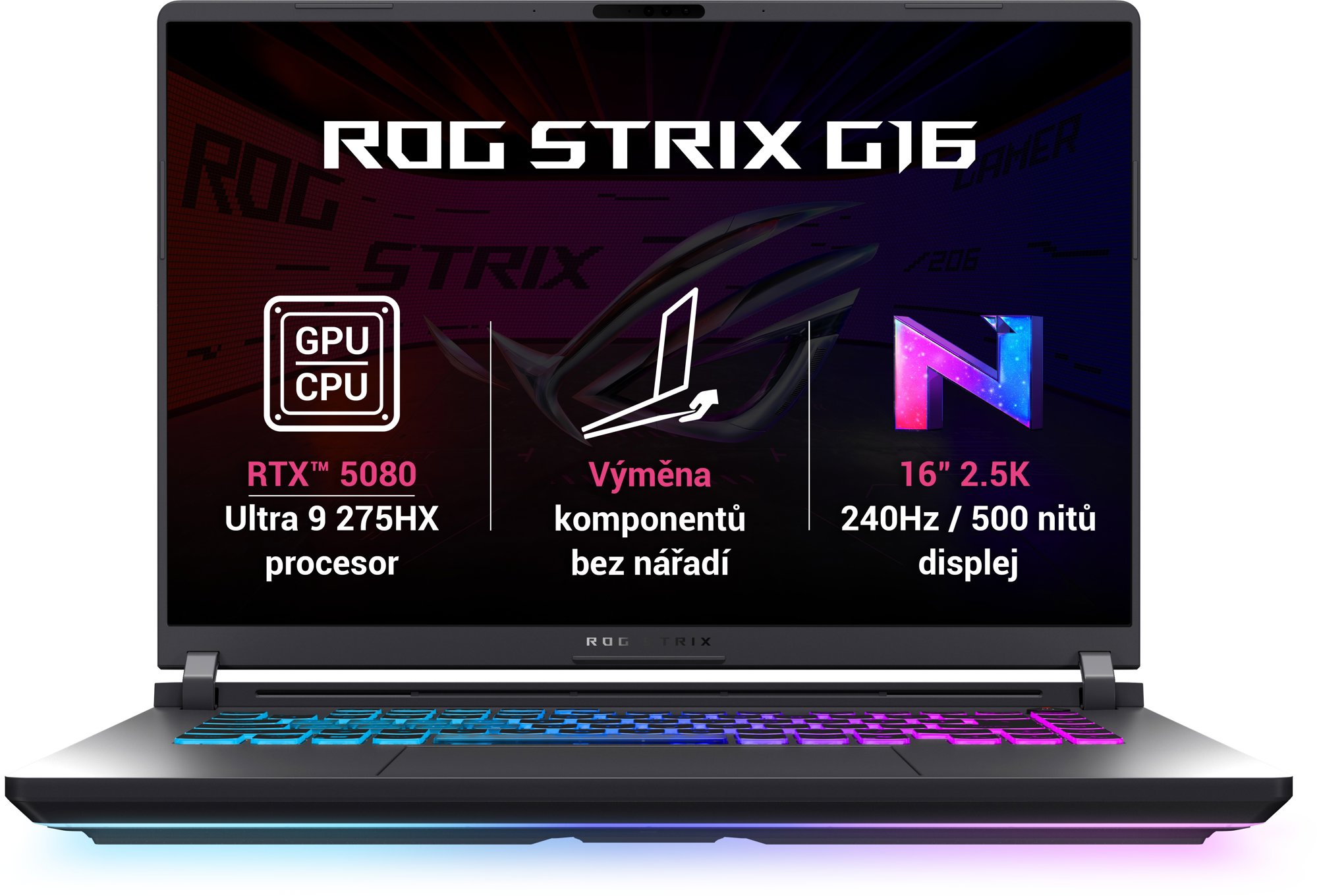 ASUS ROG Strix G16 G615LW-NEBULA054 Eclipse Gray kovový