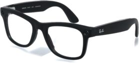 Meta RAY-BAN Meta Wayfarer (Large) Smart Glasses (Gen 2) - Matte Black, Clear