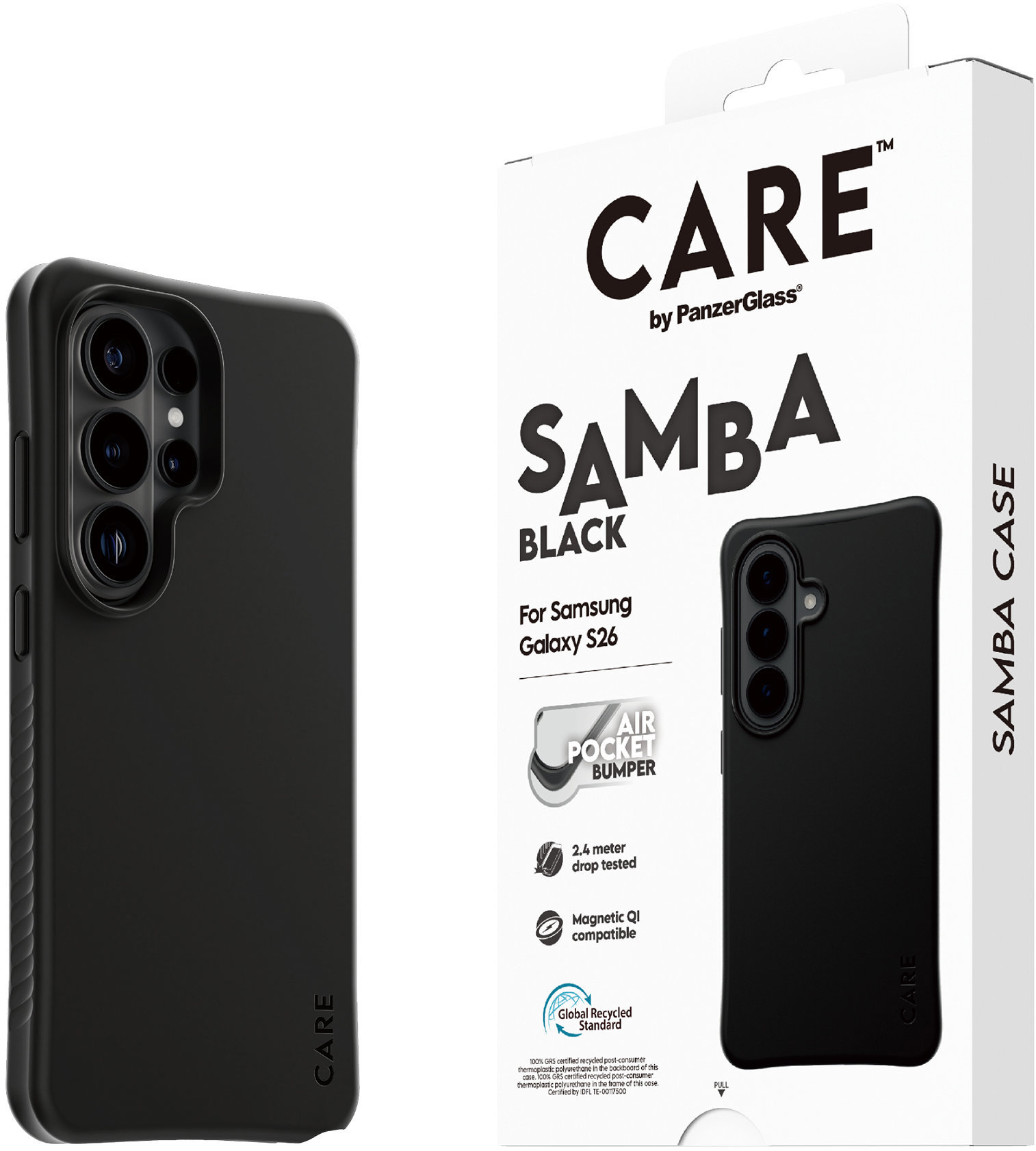 PanzerGlass CARE kryt Samsung Galaxy S26 Ultra Samba černý/bílý Qi
