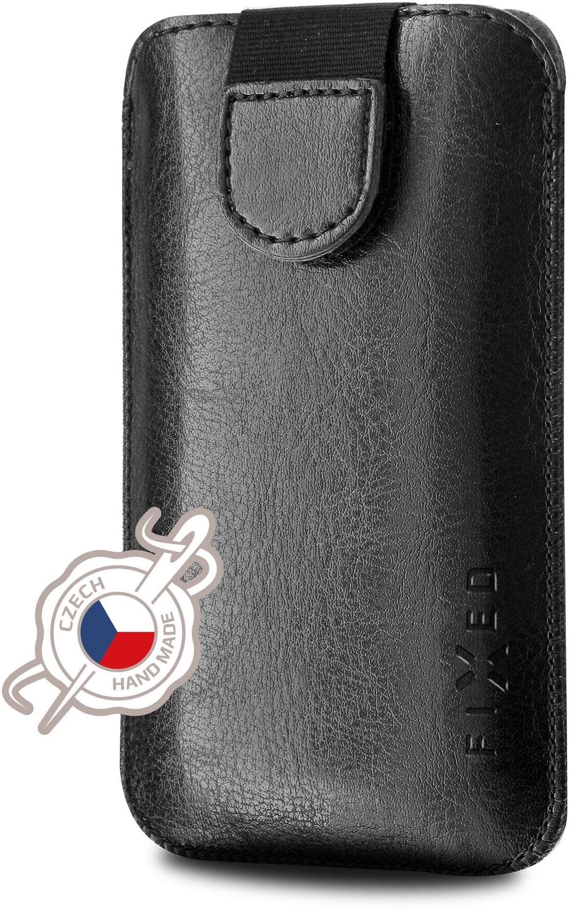 FIXED Soft Slim se zavíráním PU kůže velikost 6XL+ černé